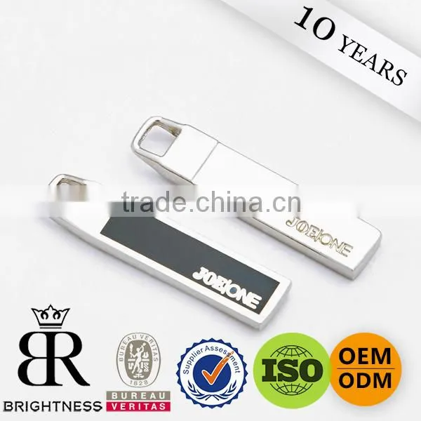 High quality leather handbags zippers sliders zipper puller