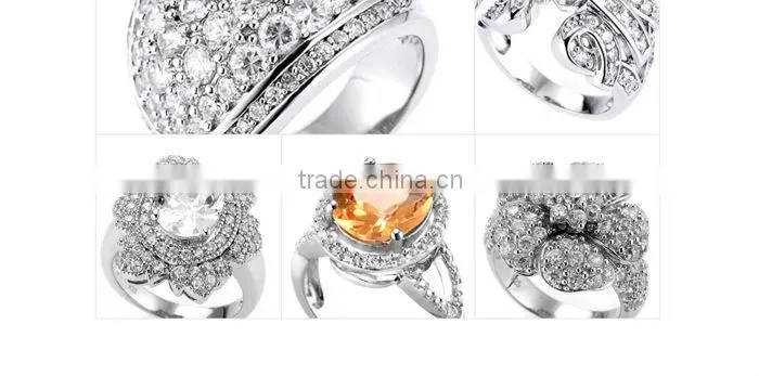 Wholesale jewelry gemstone 925 sterling silver China CZ ring