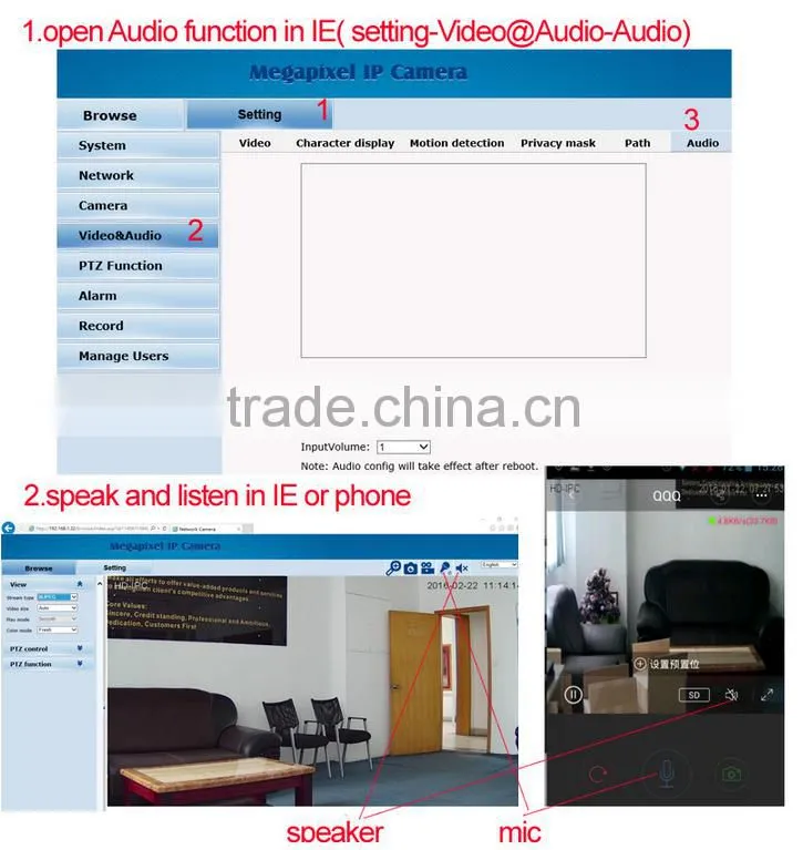 Professional security ip camera with CE certificate