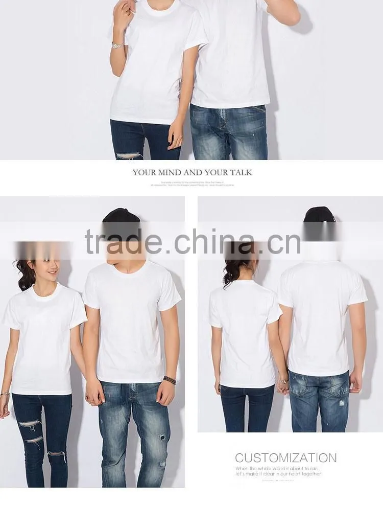 2016 cheap and high quality custom t shirt printing with 100% cotton