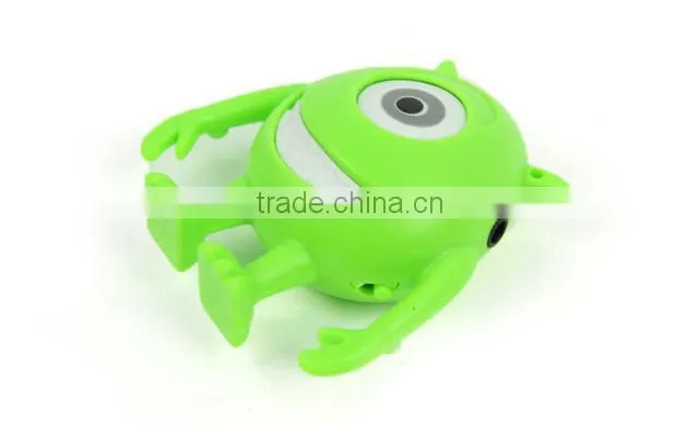 Cartoon animal mp3,Green Monsters Portable Music MP3 player