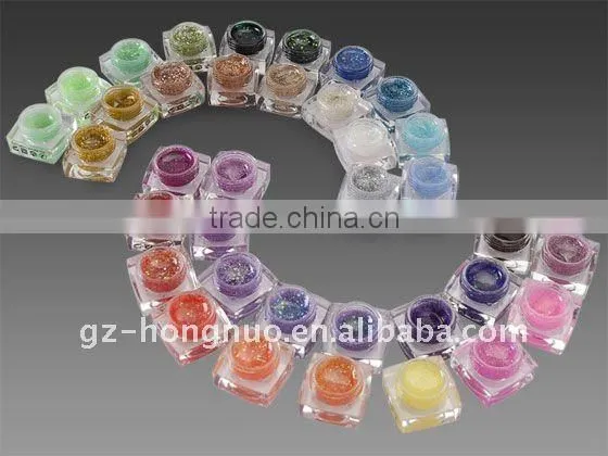 36 Colors Mix Colours Glitter Nail Art Tips UV GEL Set HN1094