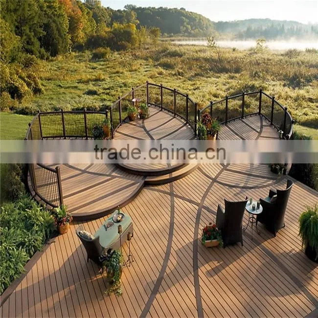 2015 new outdoor wpc crack-resistant decking/wpc decking outdoor