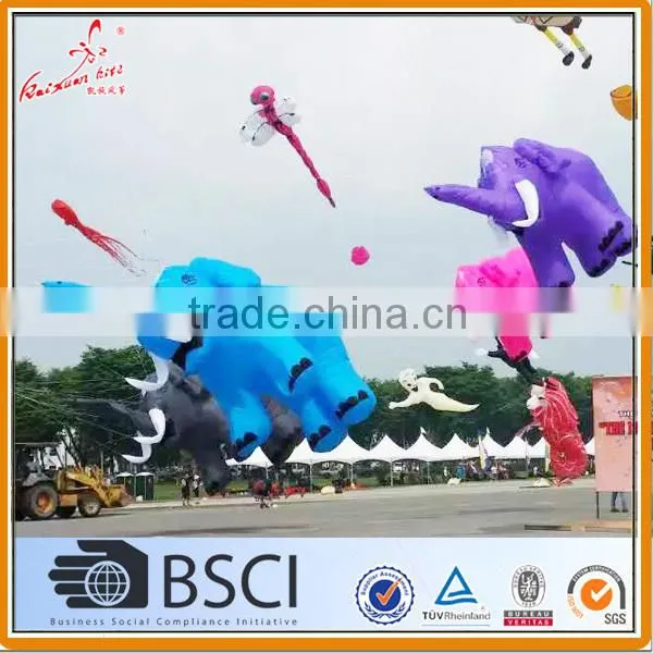 Elephant kite, inflatble kite, large show kite from weifang kite factory.