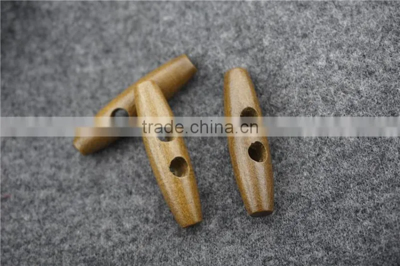 FASHION CAFE WOOD TOGGLE BUTTON FOR GARMENT ACCESSORIES