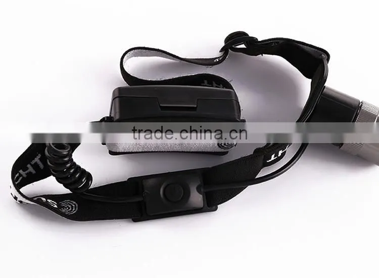 wheatherproof portable high power creee led headlamp with adjustable Nylon head strap