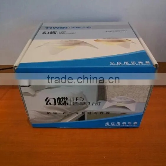 touch sensor with clock dimmable touch led table lamp modern style