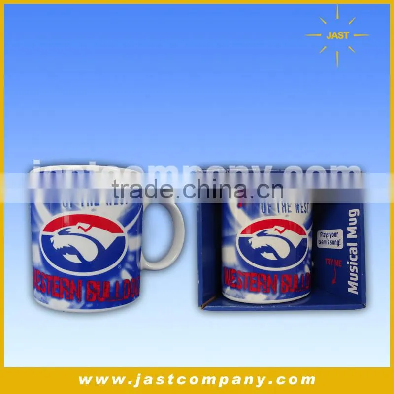 Good Quality Logo Customized Music Ceramic Coffee Mug
