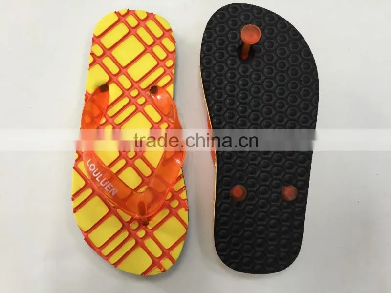 663 LOULUEN Unisex Colorful Check Kids Flip Flops Beach Slipper