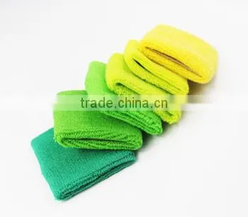 Multi Color Zipper Cotton Sweatband Wristband