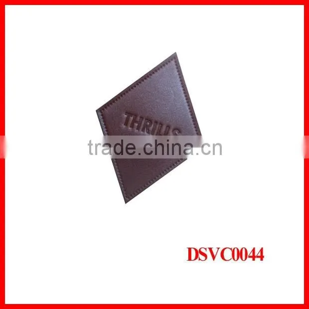 wholesale high quality hats PU leather patch