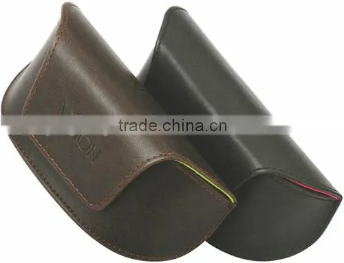 Handmade leather sunglasses case