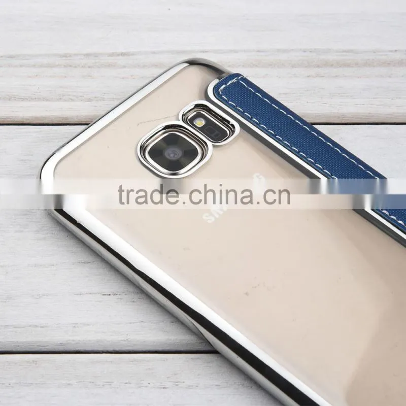 C&T Luxurious Gold Premium PU Leather PC Hard Shell Wallet Skin Hybrid Cover for Samsung Galaxy Note 7