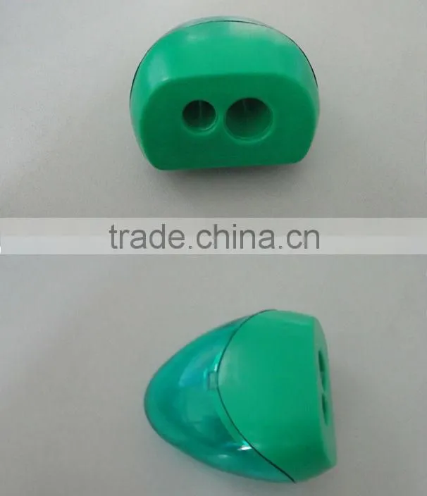 Custom Cheap Plastic Double Hole Pencil Sharpener