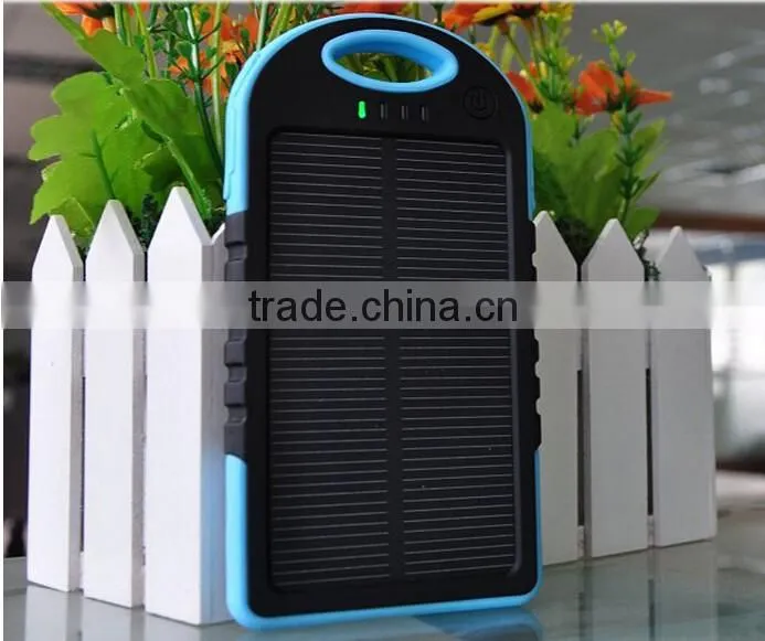 Manufacturer china,10000mAh portable solar charger solar cell phone charger with CE ROHS
