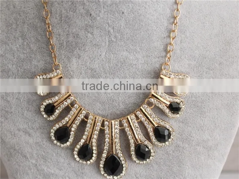 Fashion Charm Women necklace water drop metal Necklace Wholesale