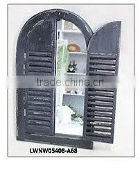 French White Wood Frame Elegant Design Large Decor Wall Mirror