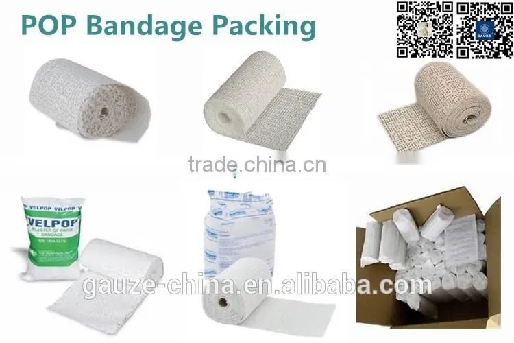 Surgical Waterproof Bandage Casting Roll Plaster Of Paris (POP) Bandage