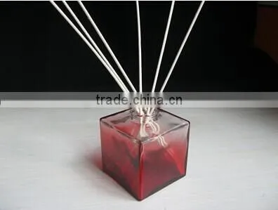 home decorative round aroma reed diffuser glass bottle with rattan sticks