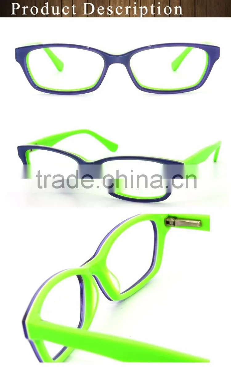 G2715F-C1728 two color smart handmade naked glasses for boys