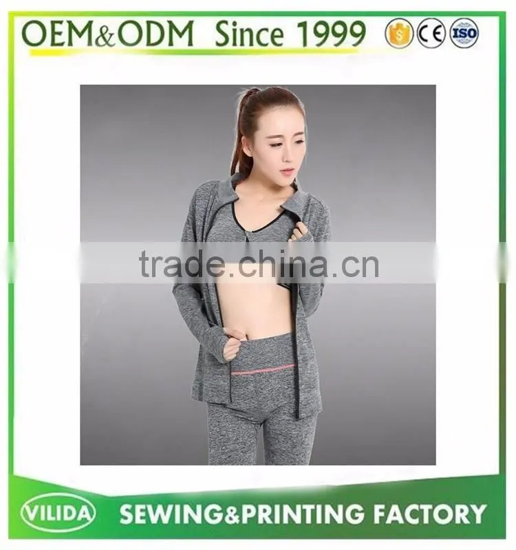 Factory Price 2016 High Quality Sport Winter Windproof Lady Full Zipper Blank Oversized Hoodie
