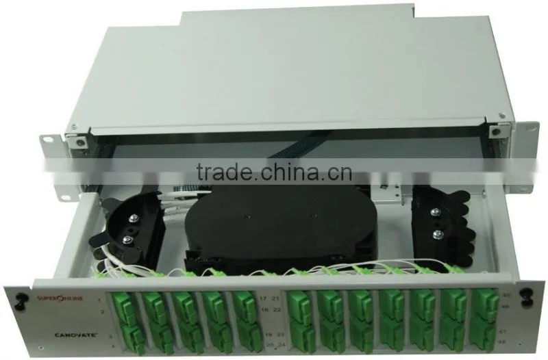 24 core wallmount FTTH outdoor fiber optical terminal box/optical distribution box with PC/ABS materials