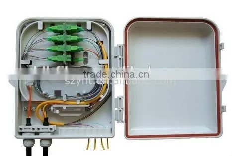 Optical fiber waterproof terminal box with 4 port