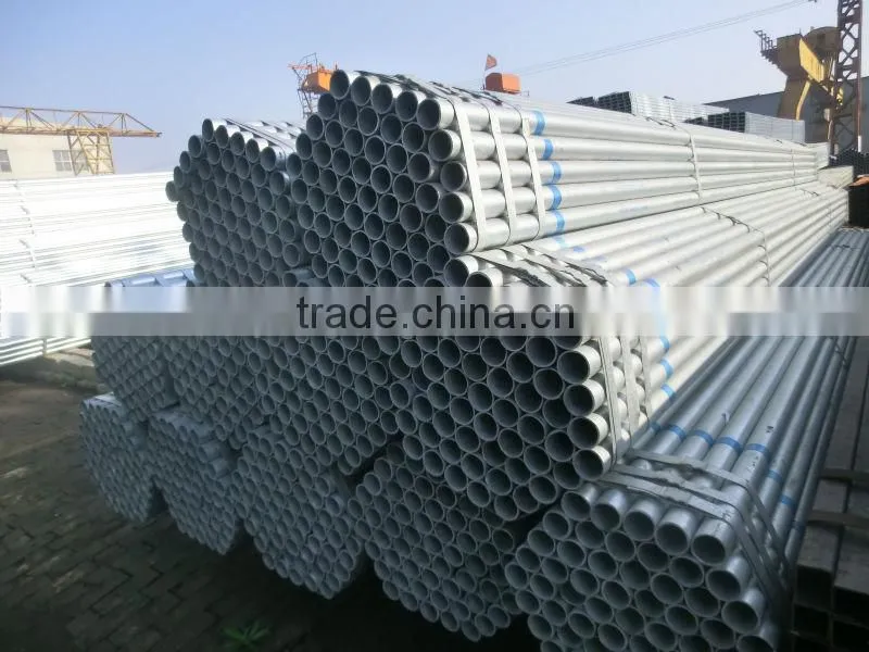 CONSTRUCTION BUILDING MATERIAL GALVANIZED SEAMLESS STEEL PIPE MADE IN CHINA YOU CAN IMPORT DRIECTLY FROM CHINA