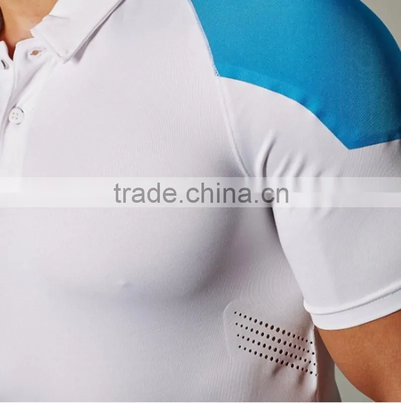 Wholesale dri fit mens polo shirts slim fit gym polo t shirt for sports wear