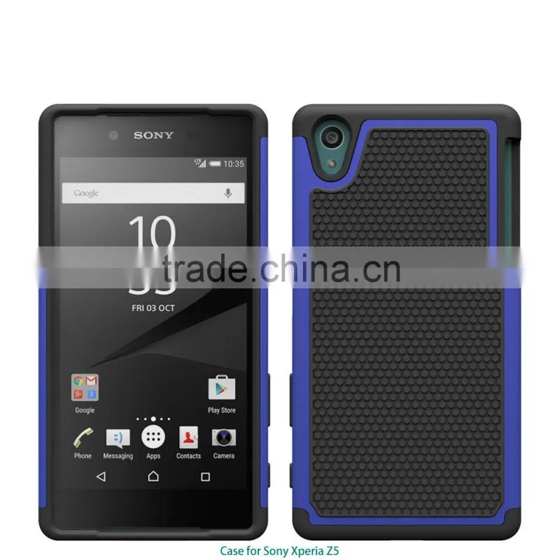 New arrival Football texture rugged silicone pc back cover protective case moblie phone case for sony xperia z5 alibaba china