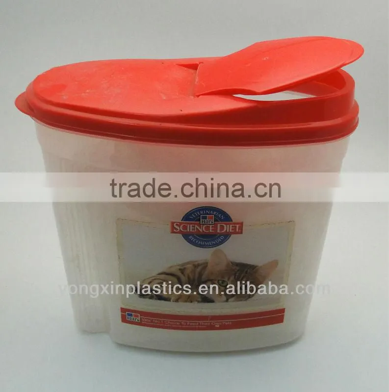 4.5L plastic food storage for cat