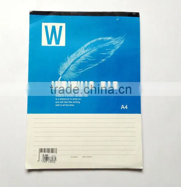 A4 writing pad notebook,A4 writing pad,school writing pad