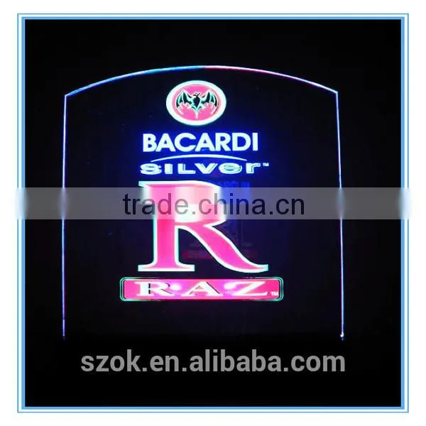 Designable acrylic LED photo frame for shop
