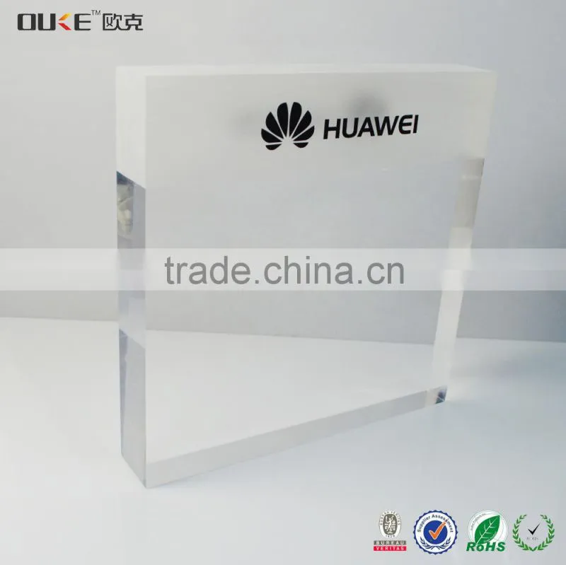 8x10 clear solid acrylic phone huawei terminal block