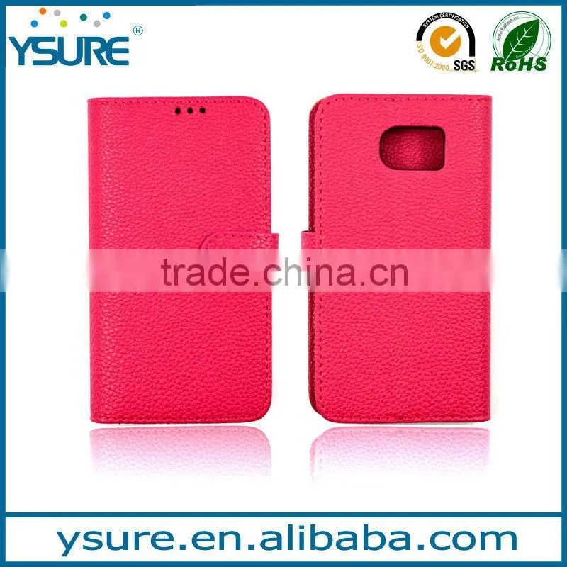 For Wiko Ridge Fab 4G , Litchi Pattern PU Leather Folio Case For Wiko Ridge Fab 4G