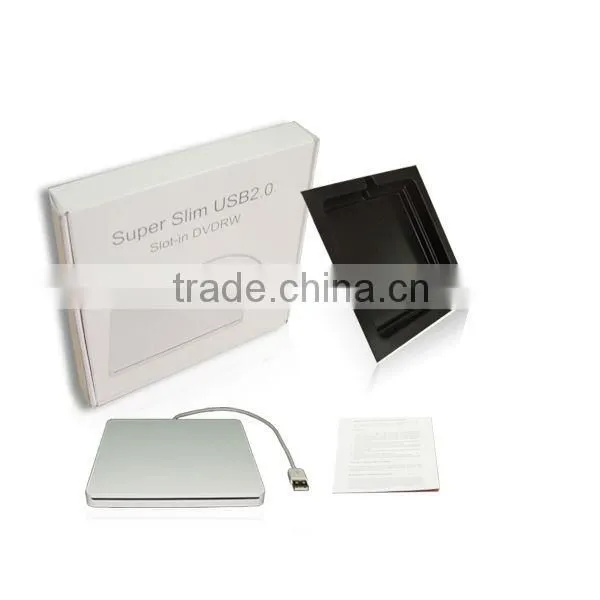 USB 2.0 Slim External Case Enclosure for 9.5mm SATA CD DVD Burner Drive