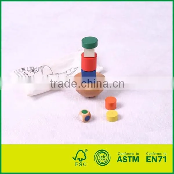 Wooden Rainbow Tower Stacking Toy