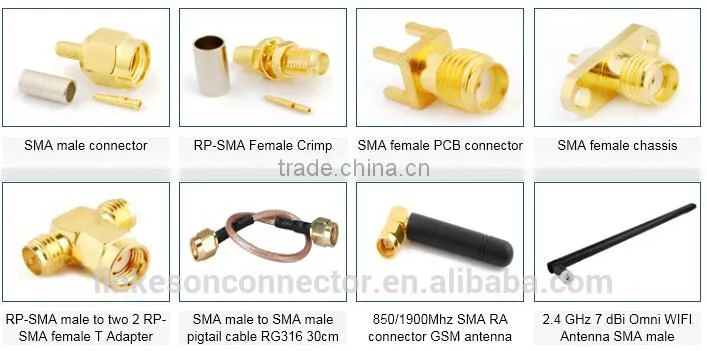 SMA male straight crimp for RG316 rg174