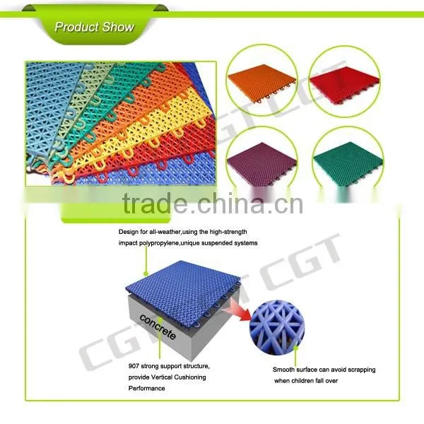 304.8*304.8*15.8mm Various colors Anti-agging/Anti-slip/Anti-UV kindergarten floor mats