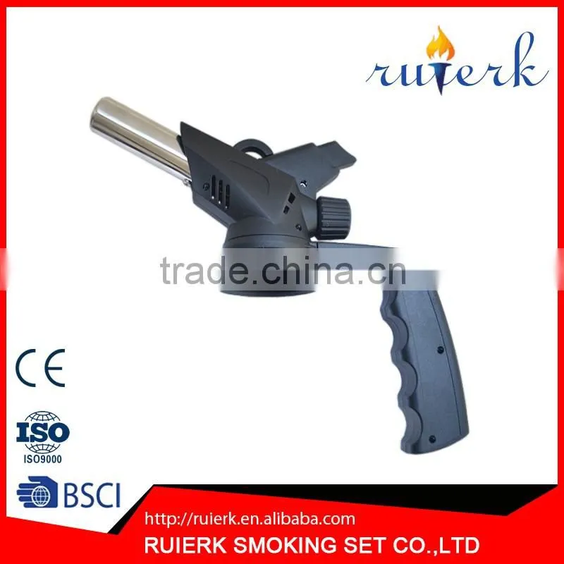 Portable Metal gun lighters Butane Micro Torch kitchen BBQ Flame Self Igniting Gas FIRE BLOW GUN EK-5502