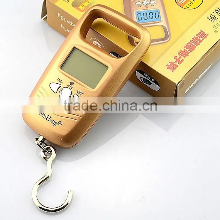 Low cost with best quality portable mini digital hanging luggage scale 50kg/10g