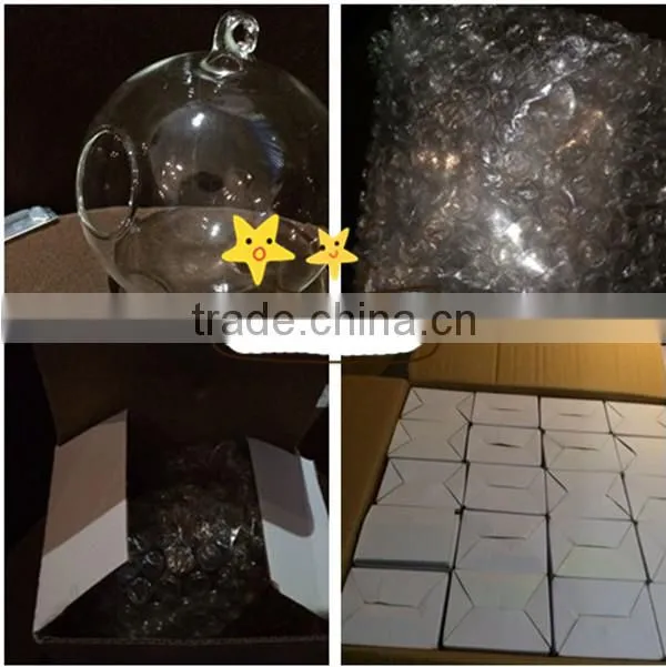 christmas glass inside painting ball xmas ball ,clear glass christmas ball with LED light