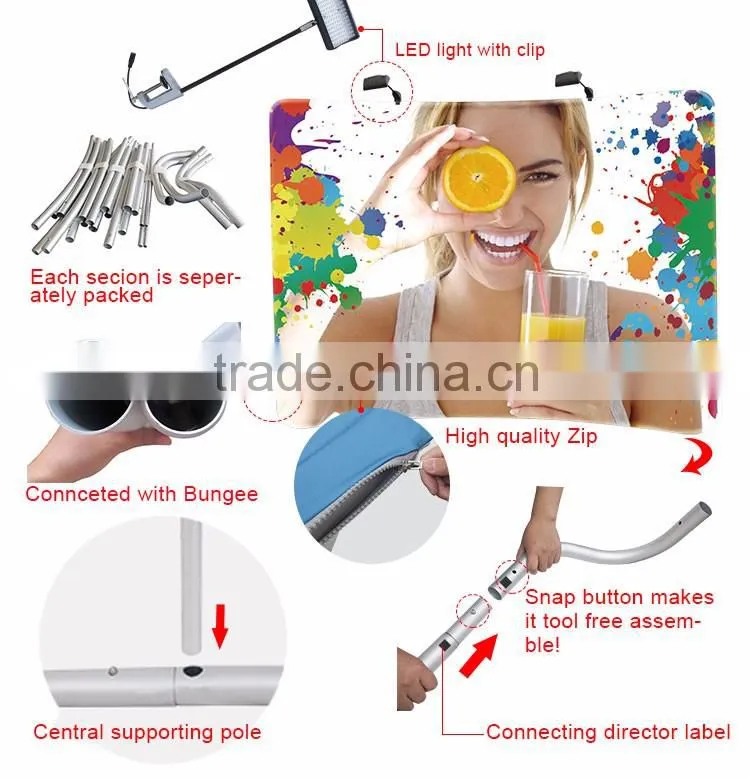 portable convenient advertising table top display stand