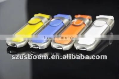 Free Custom Logo Leather USB For Promotional Gift
