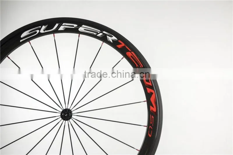 50mm Tubular Rim road bike wheels 700c carbon fiber rims clincher UD/3K matt full carbon rim for road aero bike