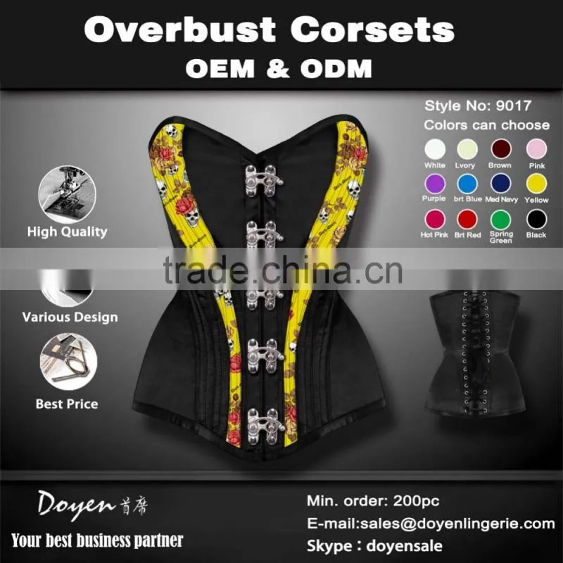 2015 New arrival elegant bustier corset tops shaper wear western bustier western corsets