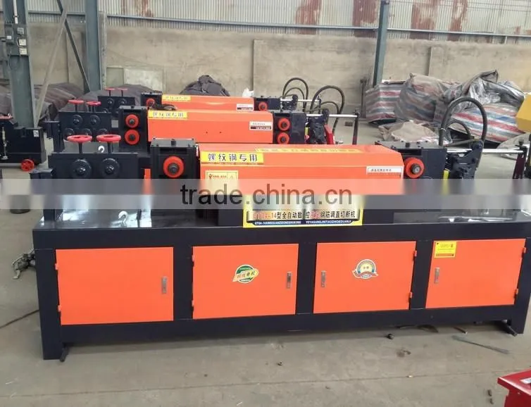 China automatic steel tube pipe straighting derusting straightener machine