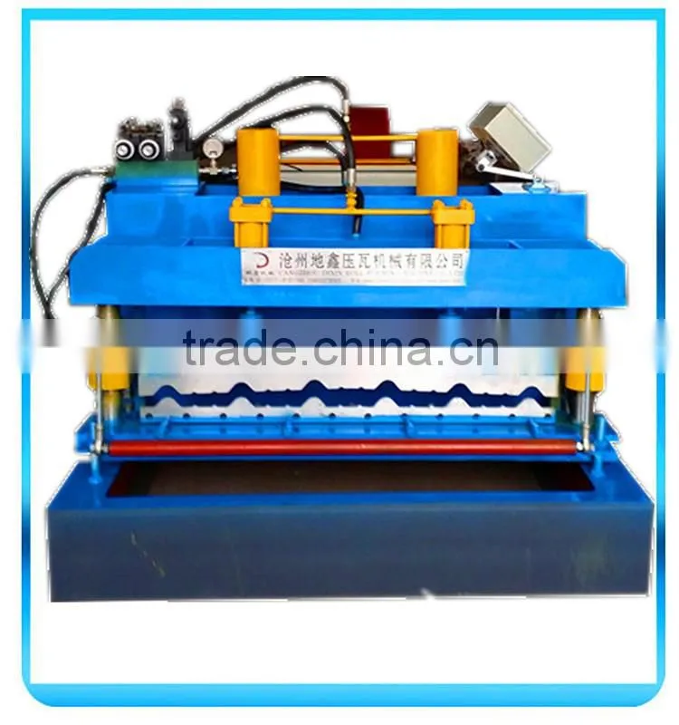 Colored Steel Roofing Step Sheets Cold Forming Production Line/Metal Glazing Step Tiles Roller Former Making Machinery