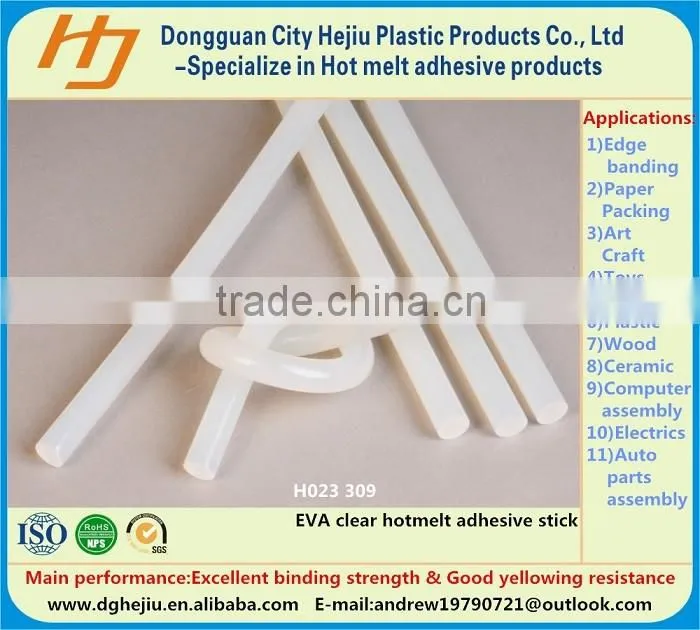 China manufacture EVA resin based adhesive glue stick for mobile phone accessories