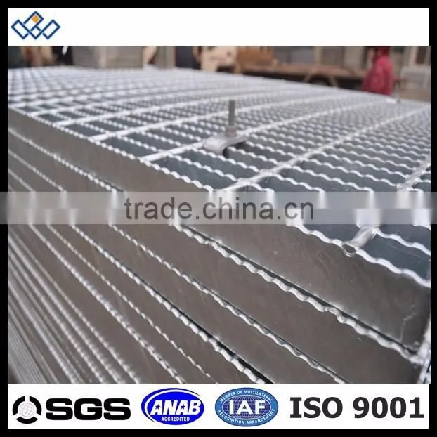 plain galvanized durable i bar type steel grating